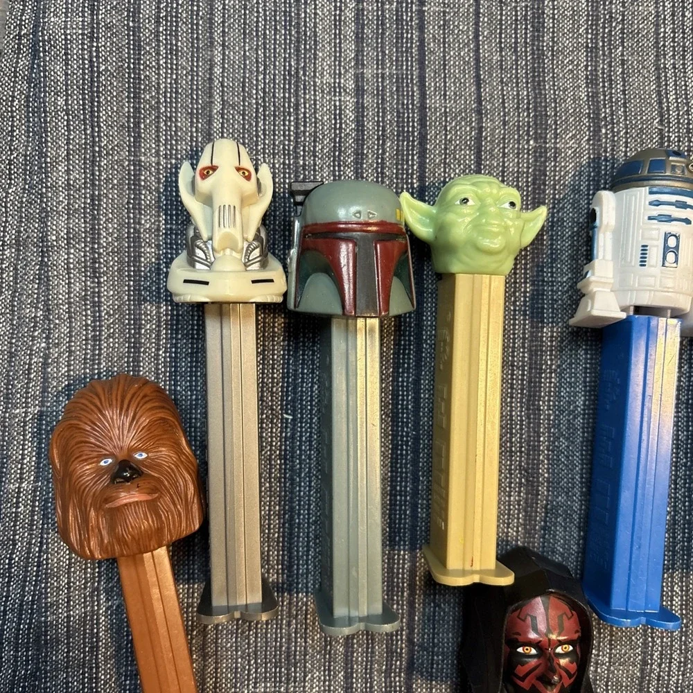 Vintage Pez Dispenser Lot of 11 Collection Star Wars Yoda Wookie Collection